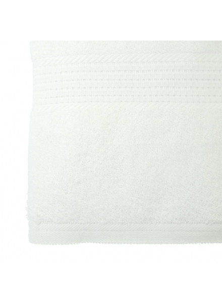 GOLD TEXTILES Paquete de 60 toallas de baño blancas económicas a granel (22  x 44 pulgadas), mezcla de algodón, multiusos, para uso comercial y